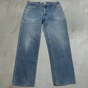Y2K Levi's 550 Relaxed Fit Jeans Mens 36x32 Blue Medium Wash Faded Denim